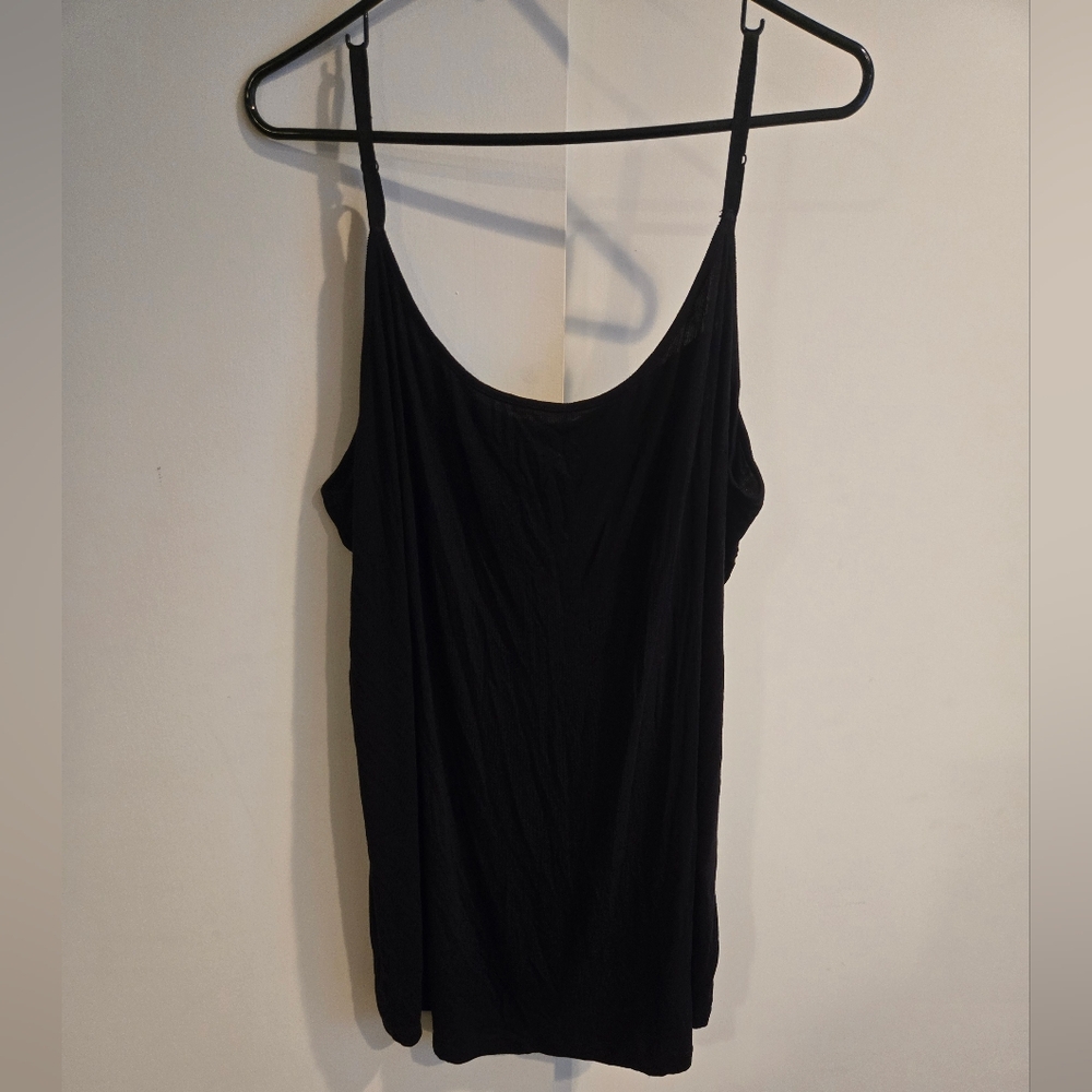 Universal Standard Black Spaghetti Strap Foundation Tank Top XL 26-28